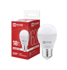 Лампа светодиодная LED-ШАР-VC 18Вт шар 4000К E27 1620лм 230В IN HOME 4690612065342
