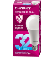 Лампа светодиодная 90 410 OLL-A70-32-230-6.5K-E27 ОНЛАЙТ 90410