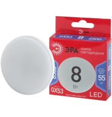 Лампа светодиодная RED LINE LED GX-8W-865-GX53 R 8Вт GX таблетка 6500К холод. бел. GX53 Эра Б0045333
