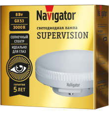 Лампа светодиодная 95 432 NLL-GX53-8-230-3K-SV NAVIGATOR 95432