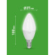 Лампа светодиодная GREEN LINE B35-10W-840-E14 GL 10Вт свеча 4000К яркий свет бел. E14 Эра Б0067093