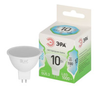 Лампа светодиодная GREEN LINE MR16-10W-840-GU5.3 GL 10Вт софит 4000К яркий свет бел. GU5.3 Эра Б0067064