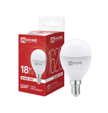 Лампа светодиодная LED-ШАР-VC 18Вт шар 4000К E14 1620лм 230В IN HOME 4690612065366