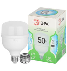 Лампа светодиодная GREEN LINE POWER T100-50W-840-E27/E40 GL 50Вт колокол 4000К яркий свет бел. E27/E40 Эра Б0067034