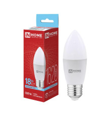 Лампа светодиодная LED-СВЕЧА-VC 18Вт свеча 6500К E27 1620лм 230В IN HOME 4690612065335