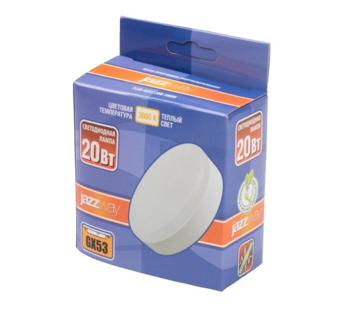Лампа светодиодная PLED-GX53 20Вт 3000К GX53 1630лм JazzWay 5065284