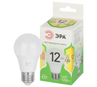 Лампа светодиодная GREEN LINE A60-12W-830-E27 GL 12Вт груша 3000К свет тепл. E27 Эра Б0067110