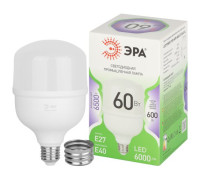 Лампа светодиодная GREEN LINE POWER T100-60W-865-E27/E40 GL 60Вт колокол 6500К свет холод. E27/E40 Эра Б0066980