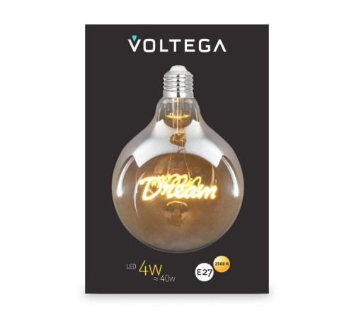 Лампа светодиодная Loft Led G125 4Вт 2500К E27 Voltega 8552