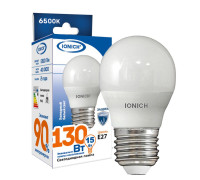 Лампа светодиодная G45 15Вт шар 6500К E27 1350лм 230В IONICH 1636