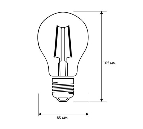 Лампа светодиодная филаментная LED20-A60-FL/845/E27 20Вт 220В Camelion 13719