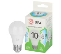 Лампа светодиодная GREEN LINE A60-10W-840-E27 GL 10Вт груша 4000К яркий свет бел. E27 Эра Б0067135