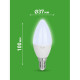 Лампа светодиодная GREEN LINE B35-6W-865-E14 GL 6Вт свеча 6500К свет холод. E14 Эра Б0067124