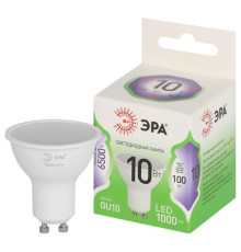 Лампа светодиодная GREEN LINE MR16-10W-865-GU10 GL 10Вт софит 6500К свет холод. GU10 Эра Б0066981