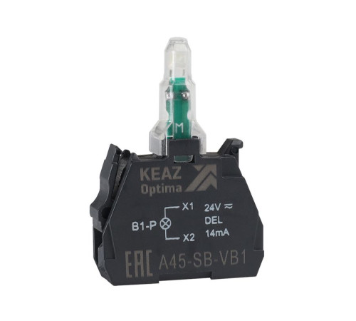 Блок световой OptiSignal D22 A45-SB-VB4 красн. 24 В AC/DC с защитой от наводок ZBVB4 КЭАЗ 362246