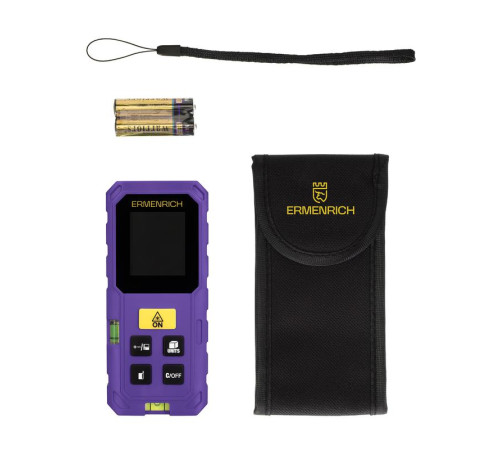 Рулетка лазерная Reel PLUS GS40 фиолет. Ermenrich 86257
