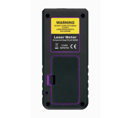 Рулетка лазерная Reel PLUS GD80 фиолет. Ermenrich 85315