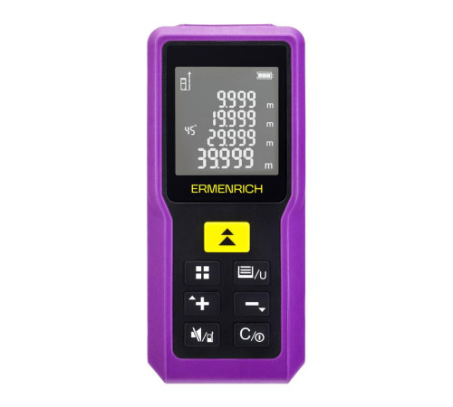 Рулетка лазерная Reel PRO GM100 фиолет. Ermenrich 85313