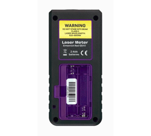 Рулетка лазерная Reel PLUS GD40 фиолет. Ermenrich 84643