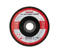 Круг лепестковый торцевой P 80 125х22.2мм Rexant 90-0014