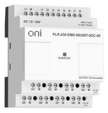 Модуль расширения входов выходов ПЛК 430 4 DI 4 UI (0-10В/DI) 8 TO 24В DC ONI PLR-430-EMD-08U08T-0DC-00