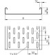 Лоток листовой перфорированный 100х35 L3000 сталь 1мм MKS 310 FS OBO 6053548