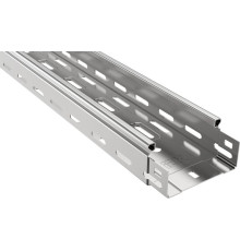 Лоток листовой перфорированный 100х50 L3000 сталь 1мм оцинк. IEK CLP10-050-100-100-3
