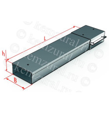 Короб прямой СП 100х100 L2000 1.2мм УТ1.5 КЭМЗ 381 101024 54