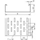 Лоток листовой перфорированный 150х60 L3000 сталь 1мм MKS 615 FS OBO 6055141