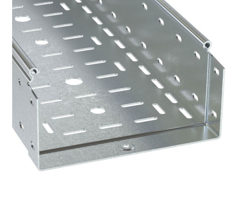 Лоток листовой перфорированный 300х100 L3000 сталь 1.2мм DKC 3534412