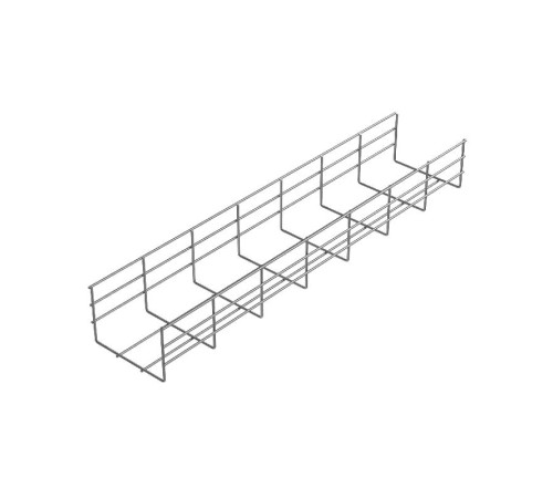 Лоток проволочный 300х100 L3000 сталь 4мм PL100-300-3000 оцинк. КМ LO1292