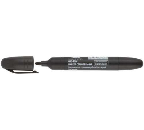 Маркер перманентный строительный черн. MOS 04361М
