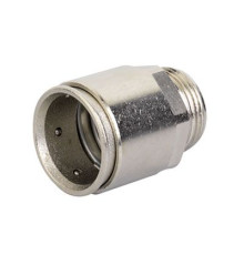 Муфта труба-коробка d16мм IP66/IP67 М16х1.5 никелир. латунь DKC 6111-A16N