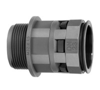 Переходник труба-коробка DN 23мм М32х1.5 полиамид черн. IP66 DKC PAM23M32N