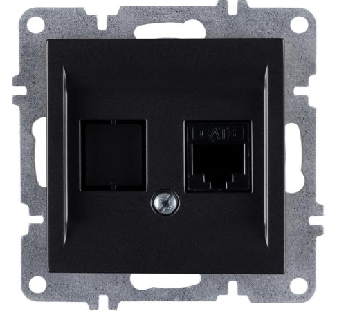 Розетка компьютерная LAVIN/KAREN RJ45 кат.6 механизм черн. ARVIA 50 07 2000 247