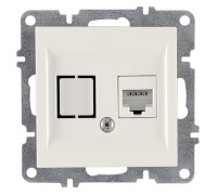 Розетка компьютерная LAVIN/KAREN RJ45 кат.6 механизм бел. ARVIA 50 01 1000 247