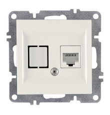 Розетка компьютерная LAVIN/KAREN RJ45 кат.6 механизм бел. ARVIA 50 01 1000 247