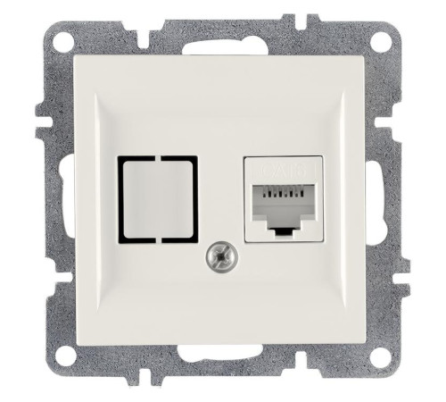 Розетка компьютерная LAVIN/KAREN RJ45 кат.6 механизм бел. ARVIA 50 01 1000 247
