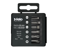 Набор бит SL/PZ/PH Industrial 50мм в кейсе 6 бит FELO 03092516