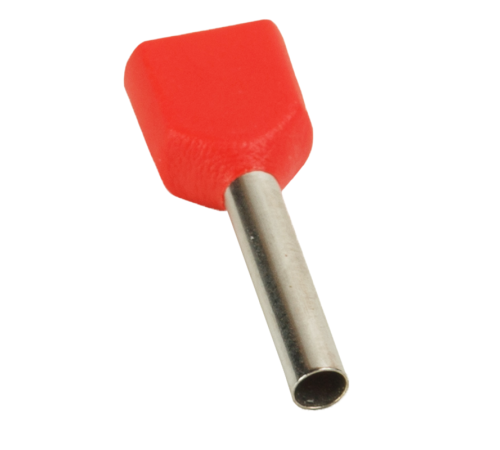 Наконечник штыревой втулочный под два провода НШвИ2 OptiKit T-Shv2-PVC- 1.5-12 (уп.100шт) КЭАЗ 278048