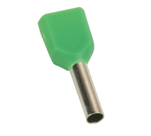Наконечник штыревой втулочный под два провода НШвИ2 OptiKit T-Shv2-PVC- 1.0-8 (уп.100шт) КЭАЗ 278045