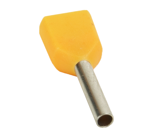Наконечник штыревой втулочный под два провода НШвИ2 OptiKit T-Shv2-PVC- 1.0-10 (уп.100шт) КЭАЗ 278046