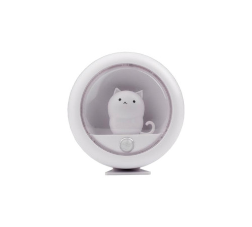 Светильник светодиодный TS8-CAT-SENS 1Вт 6500К IP22 ночник аккумулятор 400мА.ч датчик движения магнитное крепление с клеевым слоем JazzWay 5062016