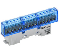 Шина нулевая N изол. на универс. держ. 6х9-14-С TEKFOR IEK TF-NN10-14-KL-K07
