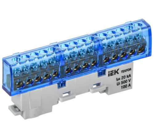 Шина нулевая N изол. на универс. держ. 6х9-14-С TEKFOR IEK TF-NN10-14-KL-K07
