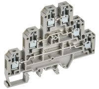 Колодка клеммная CTS-ML 3 ур. 2.5кв.мм сер. IEK YCT13-00-3-K03-002