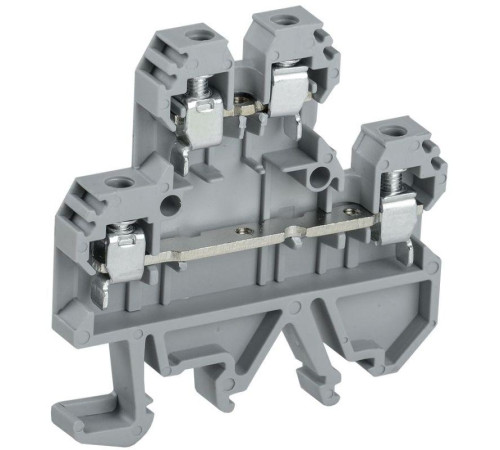 Клемма винтовая КВИ-4-2L двухуровневая 4кв.мм сер. IEK YZN30-004D-K03 Клемма винтовая КВИ-4-2L двухуровневая 4кв.мм сер. IEK YZN30-004D-K03