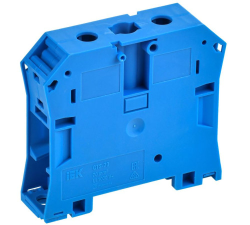 Колодка клеммная CTS 70кв.мм син. IEK YCT10-00-K07-070