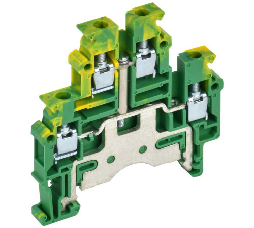 Колодка клеммная CTS-ML-PEN земля 2 ур. 4кв.мм IEK YCT13-03-2-K52-004