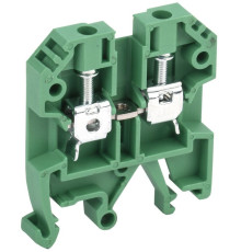 Клемма винтовая КВИ-4кв.мм зел. IEK YZN30-004-K06